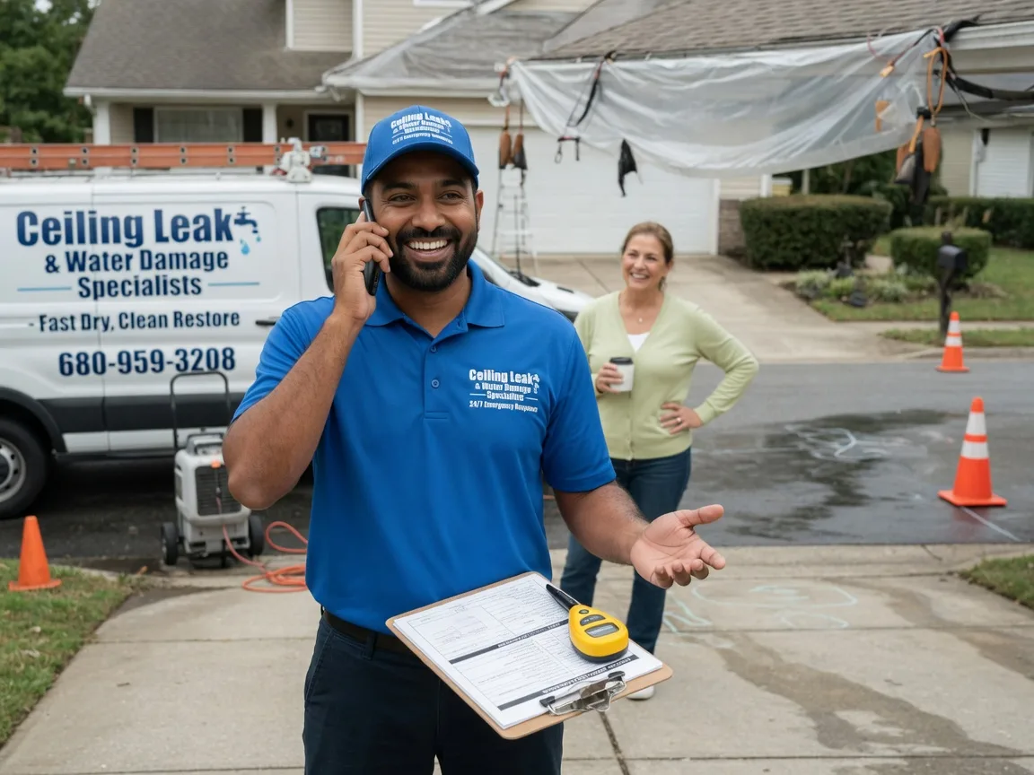 Ceiling Leak Cleanup Waterloo, IL FAQs